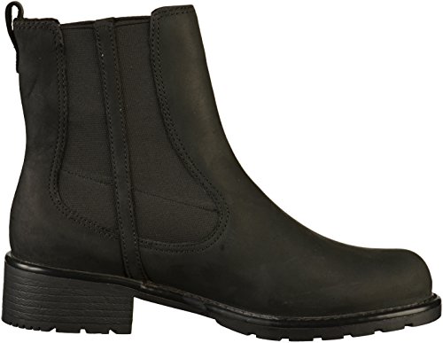 Clarks Orinoco Club, Botas Chelsea para Mujer, Negro (Black Leather), 42 EU