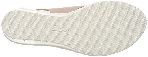 Clarks Palm Candid, Sandalia con Pulsera Mujer, Beige (Nude Pink-), 38 EU