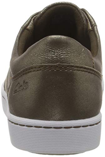 Clarks Pawley Rilee, Zapatillas Mujer, metálico, 37.5 EU