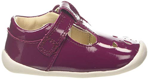 Clarks Roamer Star T, Zapatillas de Estar por casa Unisex Niños, Marrón (Plum Patent Plum Patent), 19 EU