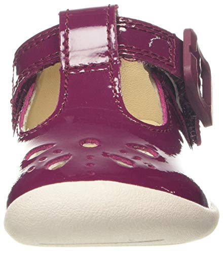 Clarks Roamer Star T, Zapatillas de Estar por casa Unisex Niños, Marrón (Plum Patent Plum Patent), 19 EU