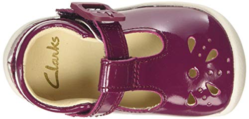 Clarks Roamer Star T, Zapatillas de Estar por casa Unisex Niños, Marrón (Plum Patent Plum Patent), 19 EU