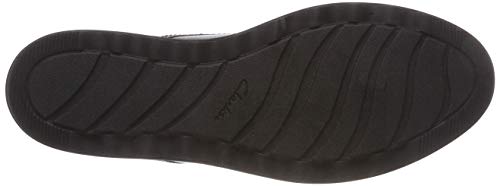 Clarks Sharon Noel, Zapatos de Cordones Derby Mujer, Plateado (Gun Metal Lea), 38 EU