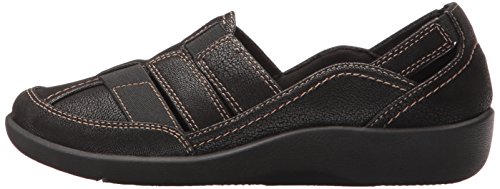 Clarks Sillian Stork Fisherman - Sandalias para Mujer, Color Negro, Talla 38.5 EU