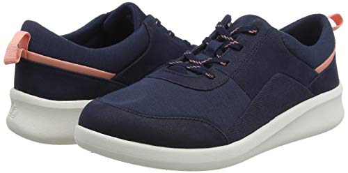 Clarks Sillian2.0 Kae, Zapatillas Mujer, Azul (Blue Marine), 39 EU