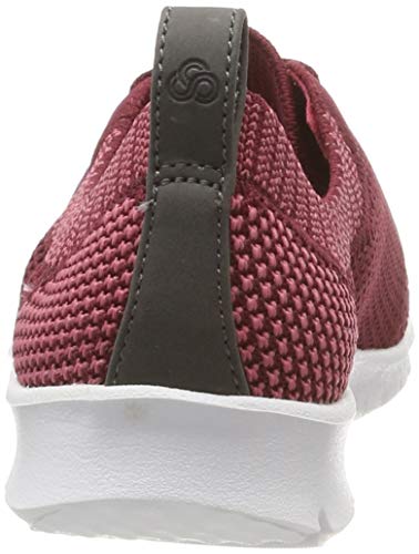 Clarks Step Allenasun, Zapatillas Mujer, Rojo (Maroon Maroon), 41.5 EU