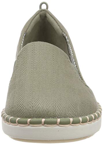 Clarks Step Glow Slip, Zapatillas sin Cordones para Mujer, Beige (Olive Olive), 42 EU