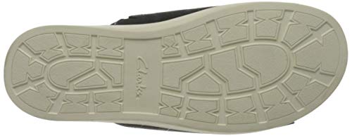 Clarks Sunder Slide, Sandalias Punta Cerrada Hombre, Negro (Black Nubuck Black Nubuck), 43 EU