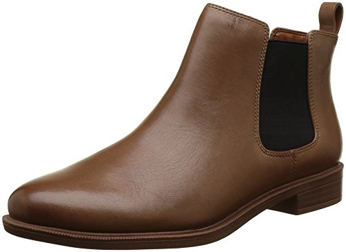 Clarks Taylor Shine, Botas Chelsea para Mujer, Marrón (Tan Leather), 39.5 EU