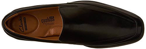 Clarks Tilden Free - Zapatos de cuero para hombre, Negro (Black Leather), 42