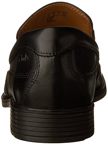 Clarks Tilden Free - Zapatos de cuero para hombre, Negro (Black Leather), 42