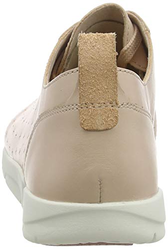 Clarks Triamelia Edge, Zapatillas Mujer, Beige (Blush Leather Blush Leather), 38 EU