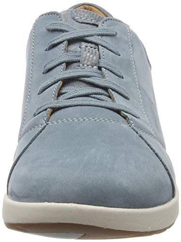 Clarks Un Adorn Lace, Zapatos de Cordones Derby Mujer, Azul (Blue Grey-), 36 EU