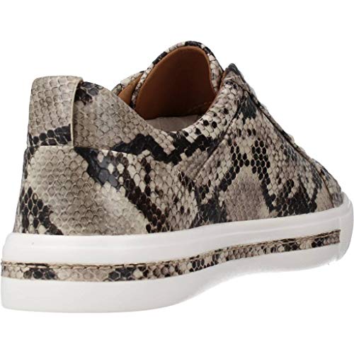 Clarks Un Maui Lace, Zapatillas para Mujer, Multicolor (Natural Snake Natural Snake), 40 EU