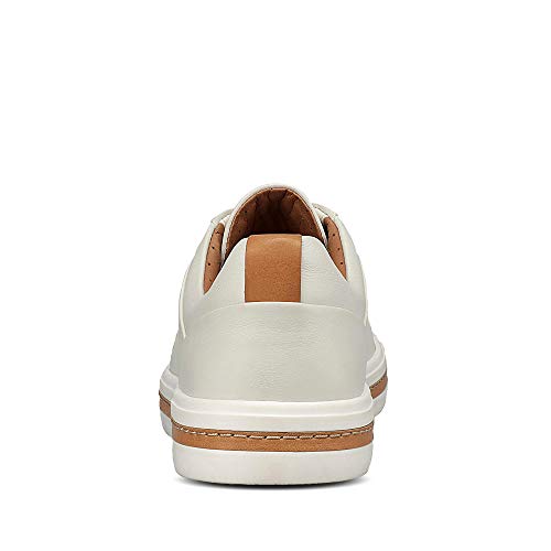 Clarks Un Maui Lace, Zapatos de Cordones Derby Mujer, Blanco (White Leather-), 37.5 EU