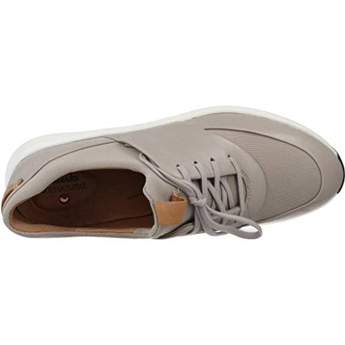 Clarks Un Rio Lace, Zapatillas, Gris (Stone Leather Stone Leather), 39 EU