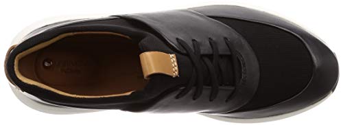 Clarks Un Rio Lace, Zapatillas, Negro (Black Leather Black Leather), 39.5 EU