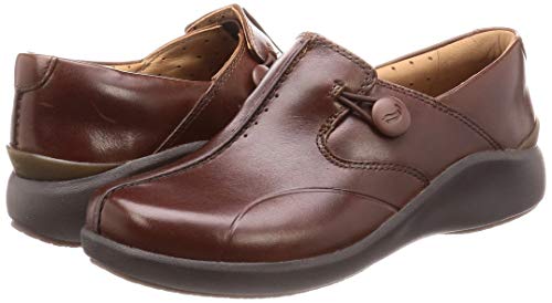 Clarks Un.loop2 Walk, Mocasines para Mujer, Marrón (Dark Tan Lea Dark Tan Lea), 40 EU