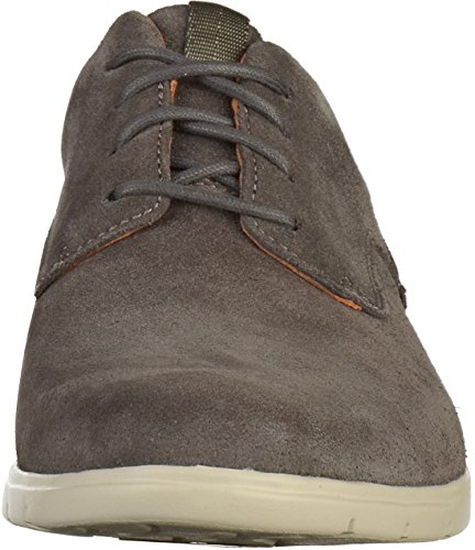 Clarks Vennor Walk, Zapatos de Cordones Derby Hombre, Gris (Grey Suede), 44 EU