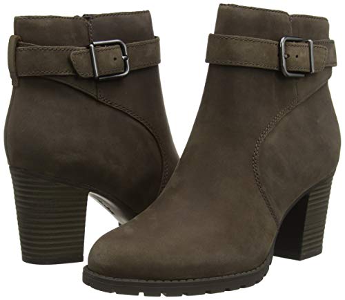 Clarks Verona Lark, Botas Cortas al Tobillo Mujer, Gris Pardo, 39.5 EU