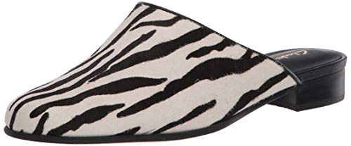 Clarks Women's Pure Blush Mule, Zebra Animal Print, Numeric_7