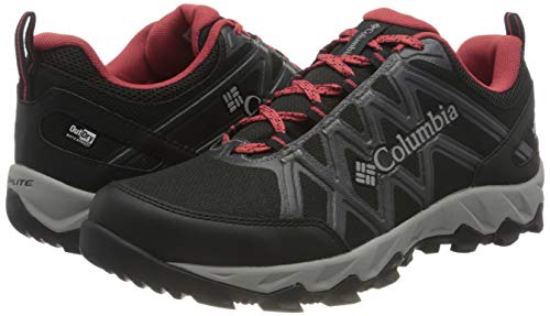 Columbia Peakfreak X2 Outdry, Zapatos de Senderismo, para Mujer, Black, Daredevil, 36 EU