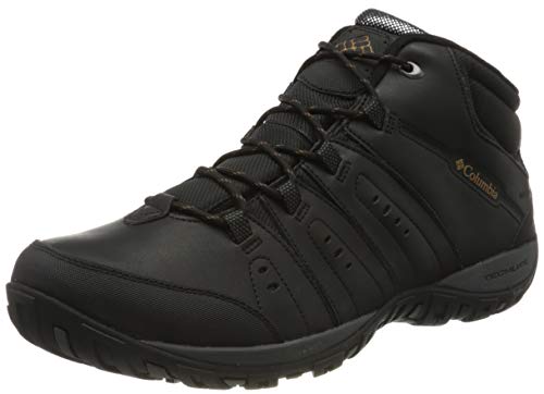 Columbia Woodburn II Chukka Waterproof Omni-Heat, Zapatos Hombre, Negro (Black, Goldenrod), 41.5 EU