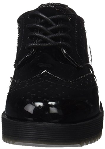 Conguitos Blucher Charol HI552201, Zapatos de Cordones Oxford para Niñas, Negro (Black), 29 EU