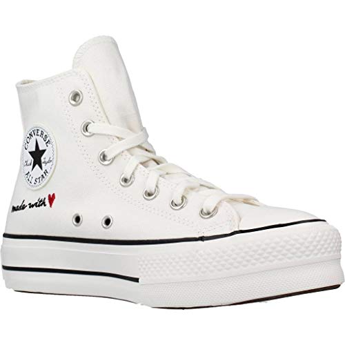 Converse 571119C, Zapatos de Tenis Mujer, White, 38 EU