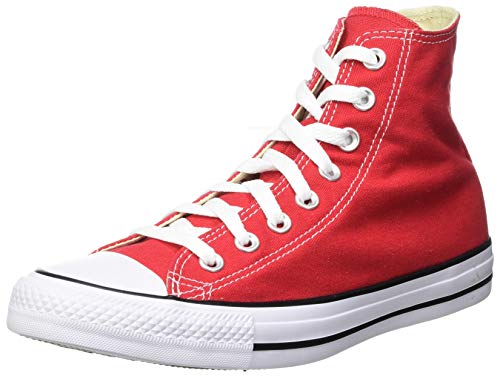 Converse Chuck Taylor All Star Hi Top, Zapatillas Mujer, Rojo, 43 EU