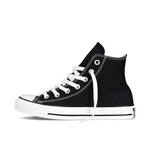 Converse Chuck Taylor All Star High Classic CTAS Hi Unisex Zapatillas de Lona con una Pegatina de 7kmh Negro 1507