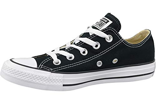 Converse Chuck Taylor All Star Ox, Zapatillas Unisex Adulto, Negro (Black/White), 45 EU