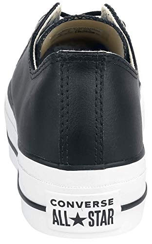 Converse Chuck Taylor CTAS Lift Clean Ox, Zapatillas Mujer, Negro (Black/Black/White 001), 38 EU