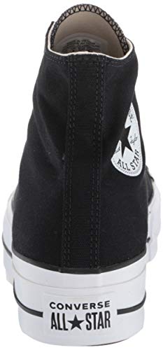 Converse Chuck Taylor CTAS Lift Hi, Zapatillas Mujer, Negro (Black/White/White 001), 39 EU