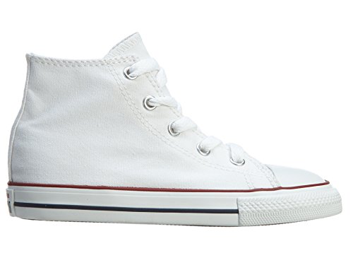 Converse - Zapatillas de tela para niños, Blanco, 23