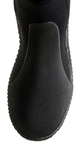 Cressi Isla Botas de Buceo con Suela y Cremallera, 5mm, Unisex Adulto, Negro (Black/Black), M