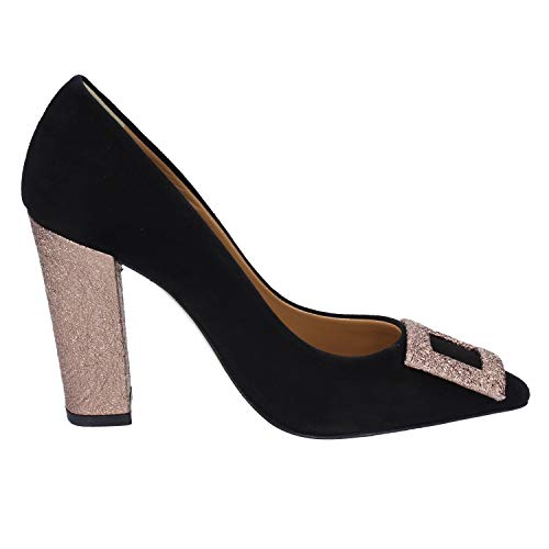 CRISPI Zapatos de salón Mujer Gamuza Negro 35 EU