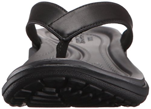 Crocs Capri V Flip, Chanclas para Mujer, Negro (Black/Graphite), 39/40 EU