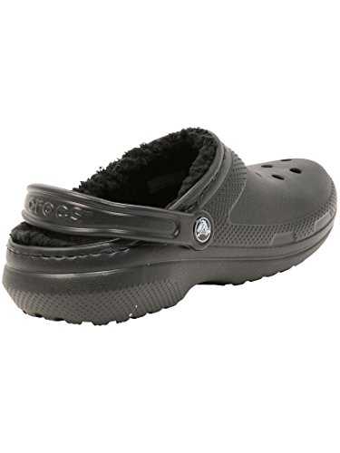 Crocs Classic Lined Clog, Zuecos Unisex, Negro, 36/37 EU