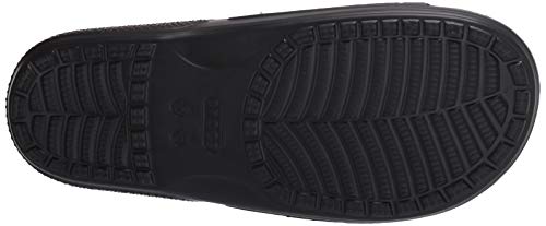 Crocs Classic Slide, Sandalias de Punta Descubierta Unisex Adulto, Negro (Black 001), 45/46 EU