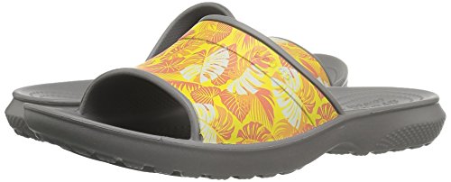 Crocs Classic Tropics, Sandalias Flip-Flop Unisex Adulto, Grigio (Smoke), 46/47 EU