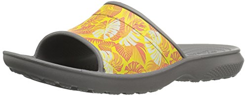 Crocs Classic Tropics, Sandalias Flip-Flop Unisex Adulto, Grigio (Smoke), 46/47 EU