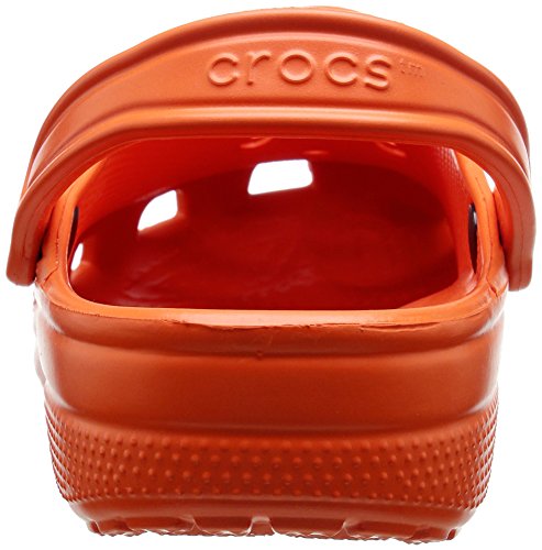 Crocs Classic U Zuecos con Correa Trasera Unisex Adulto Naranja (Mandarina) 43-44