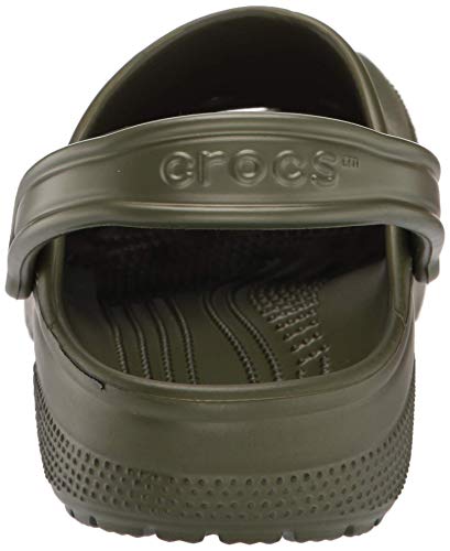 Crocs Classic Zuecos con Correa Trasera Unisex Adulto Army Green 42-43