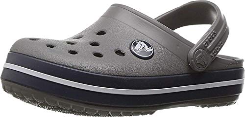 Crocs Crocband Clog K, Zuecos, Smoke/Navy, 33/34 EU