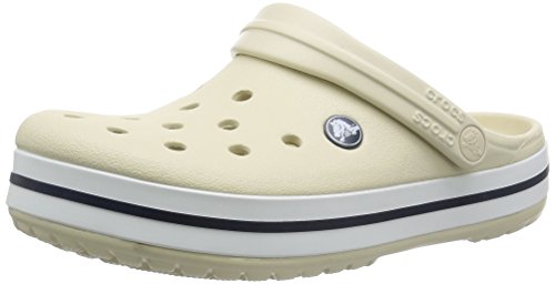 Crocs Crocband Unisex, Zuecos Adulto, Blanco White, 37/38 EU