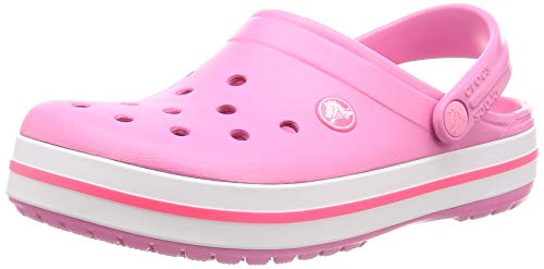 Crocs Crocband, Zuecos Unisex Adulto, Rosa (Pink Lemonade/White 62p), 41/42 EU