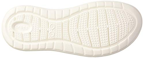 Crocs Literide Stretch Sandal Women, Sandalias de Punta Descubierta para Mujer, Gris (Light Grey/White 00J), 37/38 EU