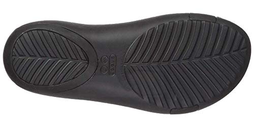 Crocs Serena Sandal Women, Sandalias de Punta Descubierta para Mujer, Negro Black 060, 36/37 EU