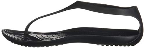 Crocs Sexi Flip Women, Sandalias para Mujer, Negro (Black/Black), 37/38 EU